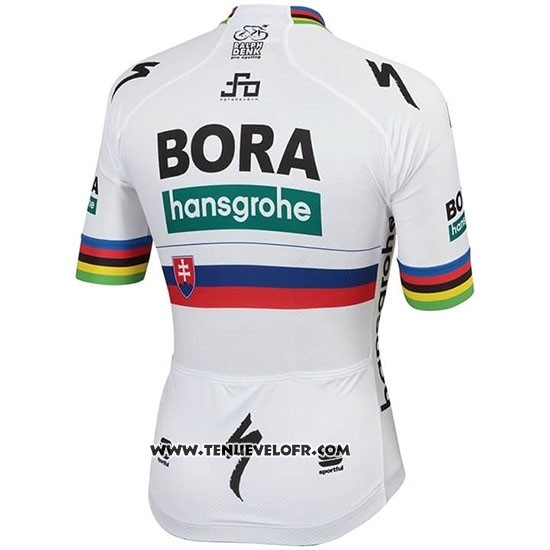 2019 Maillot Ciclismo Bora Champion Slovaquie Manches Courtes et Cuissard